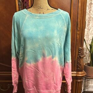 SO Blue and Pink Tie-Dye Sweatshirt